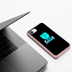 Чехол iPhone 7/8 матовый Eleven vs Vecna, цвет: 3D-светло-розовый — фото 2