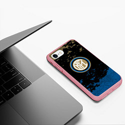 Чехол iPhone 7/8 матовый Inter logo, цвет: 3D-баблгам — фото 2