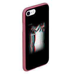 Чехол iPhone 7/8 матовый Sad Neon Girl, цвет: 3D-малиновый — фото 2