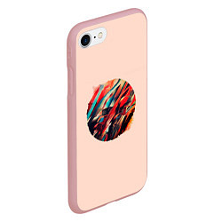 Чехол iPhone 7/8 матовый Абстрактный кружок, цвет: 3D-баблгам — фото 2