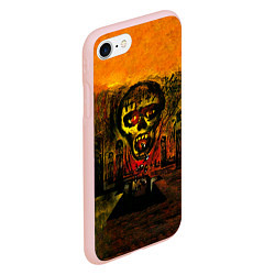 Чехол iPhone 7/8 матовый Seasons In The Abyss - Slayer, цвет: 3D-светло-розовый — фото 2