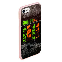 Чехол iPhone 7/8 матовый Still Waiting - Sum 41, цвет: 3D-светло-розовый — фото 2