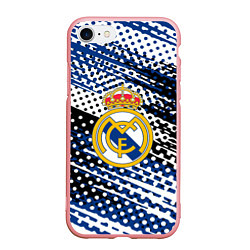 Чехол iPhone 7/8 матовый Real madrid Реал Мадрид краски