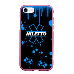 Чехол iPhone 7/8 матовый Нилето niletto потёки и капли краски