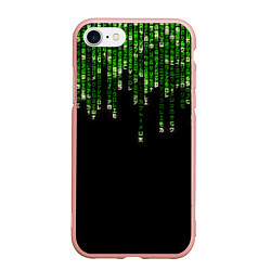 Чехол iPhone 7/8 матовый Дождь Из Японских Иероглифов