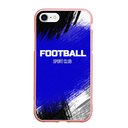 Чехол iPhone 7/8 матовый Sports club FOOTBALL, цвет: 3D-светло-розовый