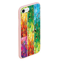 Чехол iPhone 7/8 матовый Patchwork pattern, цвет: 3D-светло-розовый — фото 2