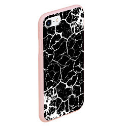 Чехол iPhone 7/8 матовый Белая Лава, цвет: 3D-светло-розовый — фото 2