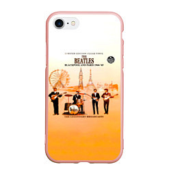 Чехол iPhone 7/8 матовый The Beatles Blackpool And Paris 1964-65, цвет: 3D-светло-розовый