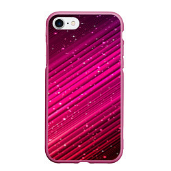 Чехол iPhone 7/8 матовый Cosmic Radiance, цвет: 3D-малиновый