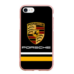 Чехол iPhone 7/8 матовый PORSCHE - Две линии