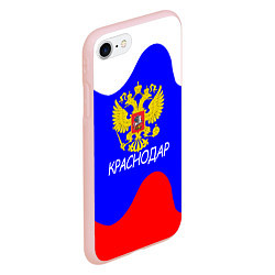 Чехол iPhone 7/8 матовый Краснодар - ГЕРБ, цвет: 3D-светло-розовый — фото 2