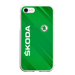 Чехол iPhone 7/8 матовый Skoda abstraction sport