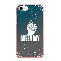 Чехол iPhone 7/8 матовый Green day - брызги