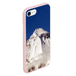 Чехол iPhone 7/8 матовый Дхаулагири - белая гора, Гималаи, 8167 м, цвет: 3D-светло-розовый — фото 2