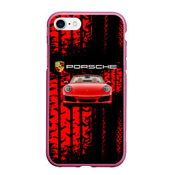 Чехол iPhone 7/8 матовый Porsche - авто