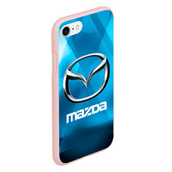 Чехол iPhone 7/8 матовый Mazda - sport - абстракция, цвет: 3D-светло-розовый — фото 2