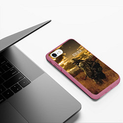 Чехол iPhone 7/8 матовый STALKER В Поле, цвет: 3D-малиновый — фото 2