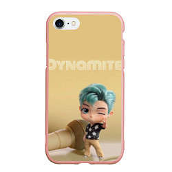 Чехол iPhone 7/8 матовый Life is Dynamite, цвет: 3D-светло-розовый