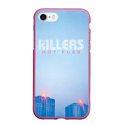 Чехол iPhone 7/8 матовый Hot Fuss - The Killers, цвет: 3D-малиновый
