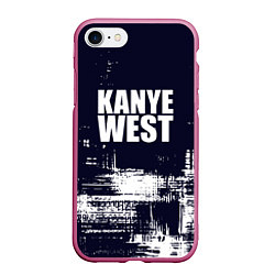 Чехол iPhone 7/8 матовый Kanye west - краска