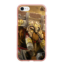 Чехол iPhone 7/8 матовый Earthshaker art, цвет: 3D-светло-розовый