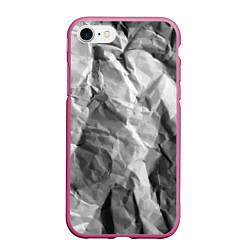 Чехол iPhone 7/8 матовый Имитация скалы, цвет: 3D-малиновый