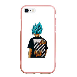 Чехол iPhone 7/8 матовый Son Goku Dragon ball, цвет: 3D-светло-розовый