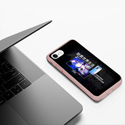 Чехол iPhone 7/8 матовый Re: Zero жизнь с нуля в другом мире - Rem, цвет: 3D-светло-розовый — фото 2