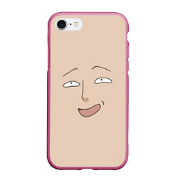 Чехол iPhone 7/8 матовый One Punch man Saitama face