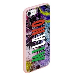 Чехол iPhone 7/8 матовый Avant-garde color texture - Milano, цвет: 3D-светло-розовый — фото 2