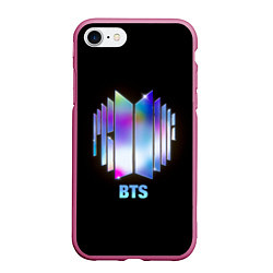 Чехол iPhone 7/8 матовый BTS gradient logo
