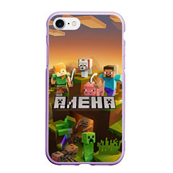 Чехол iPhone 7/8 матовый Алена Minecraft