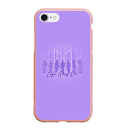 Чехол iPhone 7/8 матовый BTS live goes on purple