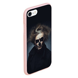 Чехол iPhone 7/8 матовый Темный демон, цвет: 3D-светло-розовый — фото 2