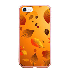 Чехол iPhone 7/8 матовый Осенний тёплый ветер, цвет: 3D-светло-розовый