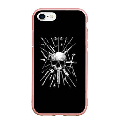 Чехол iPhone 7/8 матовый Могила воина, цвет: 3D-светло-розовый