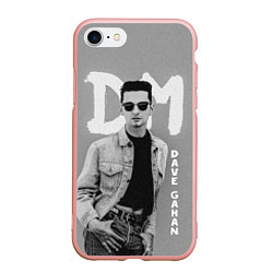 Чехол iPhone 7/8 матовый Dave Gahan - Depeche Mode, цвет: 3D-светло-розовый