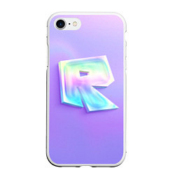 Чехол iPhone 7/8 матовый Roblox gradient, цвет: 3D-белый