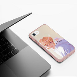 Чехол iPhone 7/8 матовый SKZOO Felix Jinniret Leebit, цвет: 3D-светло-розовый — фото 2