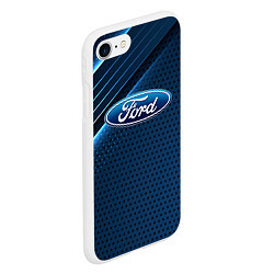 Чехол iPhone 7/8 матовый Ford Абстракция, цвет: 3D-белый — фото 2