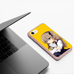 Чехол iPhone 7/8 матовый Arisu Shimada, цвет: 3D-светло-розовый — фото 2