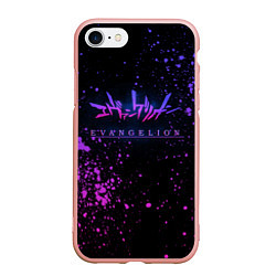 Чехол iPhone 7/8 матовый Evangelion neon logo