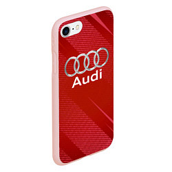 Чехол iPhone 7/8 матовый Audi abstraction, цвет: 3D-светло-розовый — фото 2