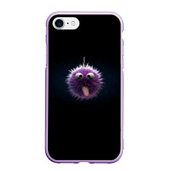 Чехол iPhone 7/8 матовый Забавное существо, цвет: 3D-сиреневый