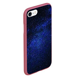 Чехол iPhone 7/8 матовый Необъятный космос, цвет: 3D-малиновый — фото 2