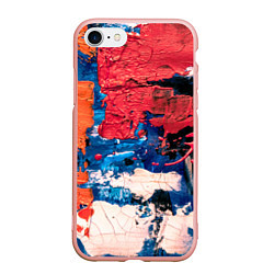 Чехол iPhone 7/8 матовый Текстура из красок