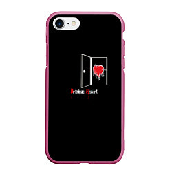 Чехол iPhone 7/8 матовый Broken heart, цвет: 3D-малиновый