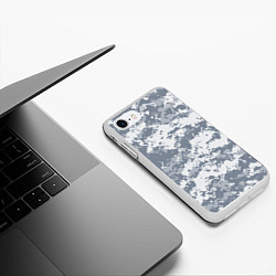 Чехол iPhone 7/8 матовый UCP камуфляж США, цвет: 3D-белый — фото 2
