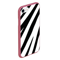 Чехол iPhone 7/8 матовый Камуфляж зебры, цвет: 3D-малиновый — фото 2